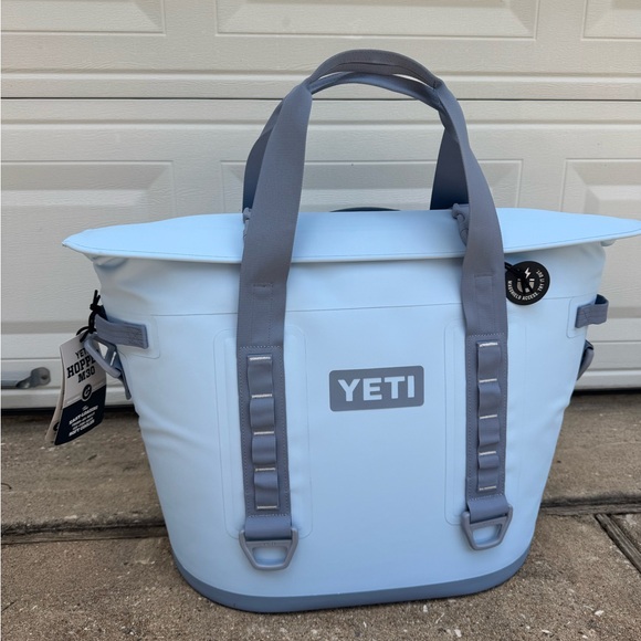 Yeti Other - YETI Sky Blue Tote with Gray Handles Hopper M30